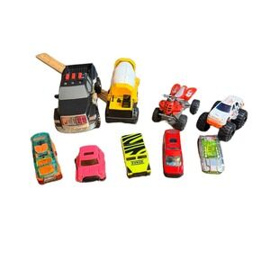 Tonka Highway Patrol Truck Cement Mixer Monster Truck Mixed Toy Vehicle Lot 9pc